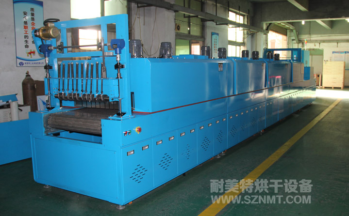 汽車零部件濾紙隧道式烘干爐